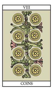 The Eight of Pentacles (Coins)