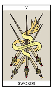 loss tarot card five of swords