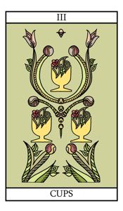Three of Cups Tarot Card Meaning 